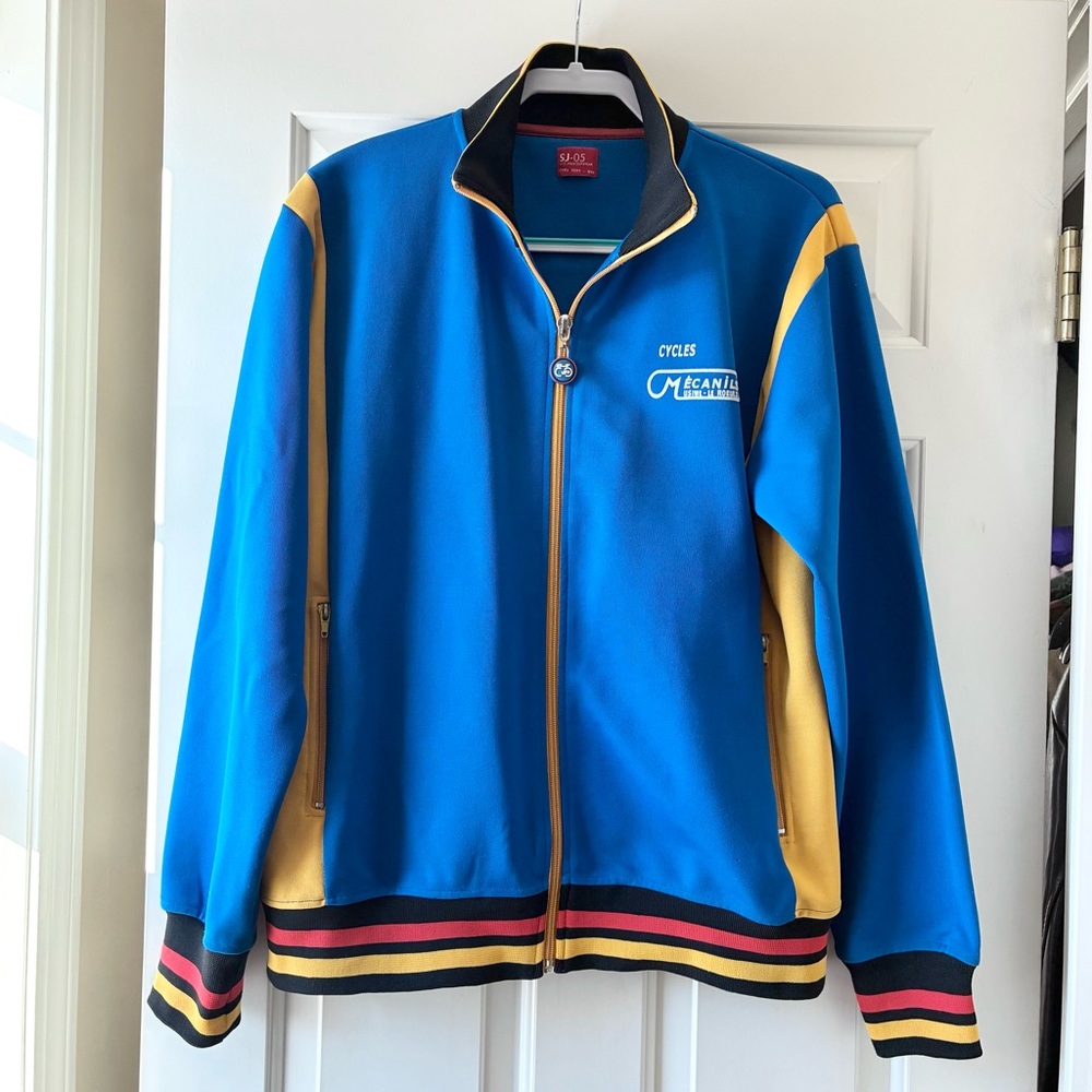 SL-05 Urban Jeanswear Vintage Cycling Performance Jacket Blue Size L